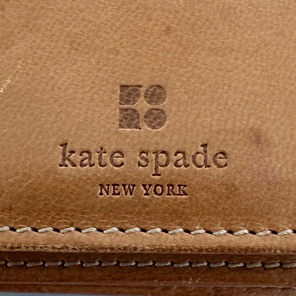Kate Spade Brown Leather Key Holder made in italy